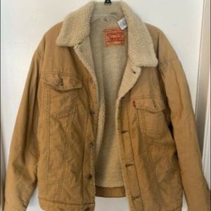 Levi’s Vintage Tan Oversized Cord Sherpa Jacket